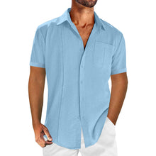 Men's Loose Casual Lace Cotton Linen Shirt