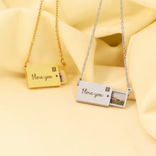 Fashion Holiday Gift Stainless Steel Letter Clavicle Chain