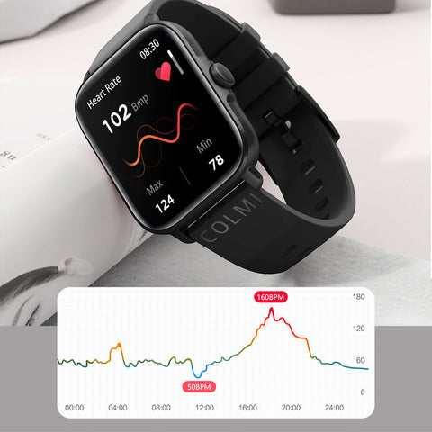 Sports Heart Rate Meter Step IP67 Waterproof Full Screen Smart Watch