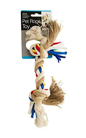 Bulk Buys Medium Colorful Knotted Pet Rope Toy-Package Quantity,8