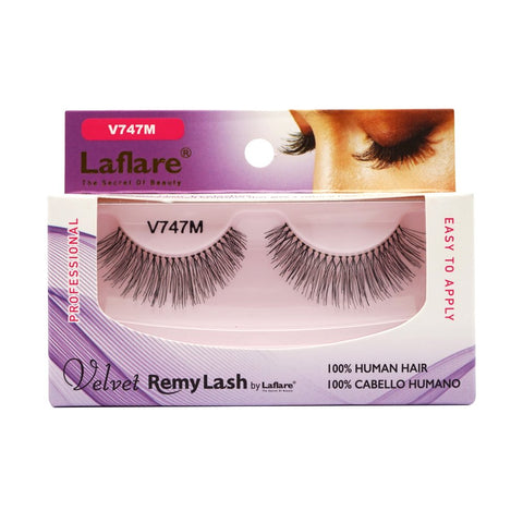 LaFlare V747M 100% Human Hair Velvet Remy Eyelashes