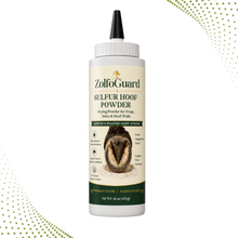 ZolfoGuard Sulfur Hoof Powder for Horses & Livestock, 16 oz – Drying Powder for Frogs, Soles & Hoof Walls – Sulfur, Bentonite Clay, Zinc Oxide & Peppermint Oil – Copper Sulfate Free, Talc Free Hoof Care