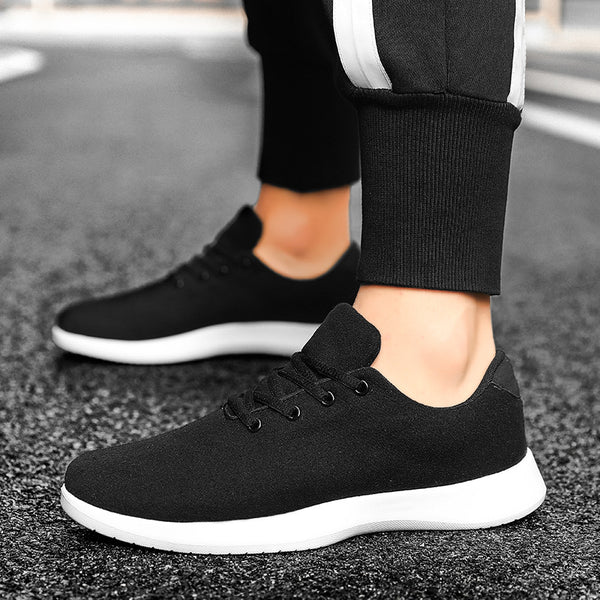 Spring Mesh Sneakers Couple Shoes Wool Blend