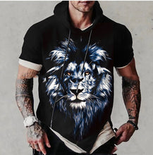 Men's Short Sleeve Printed Hoodie