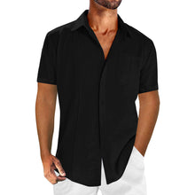 Men's Loose Casual Lace Cotton Linen Shirt