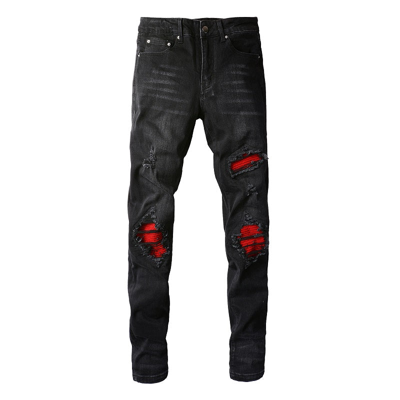 Stretch Slim Black Jeans Man