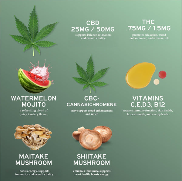6-Pack: CBD Multi-Vitamin Gummies