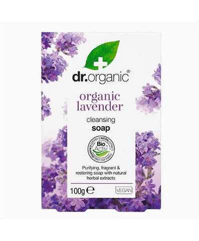 Dr Organic Organic Lavender Cleansing Soap 100g