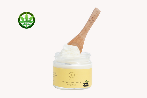 CBD Grapefruit Shea Butter Body Cream (THC-Free)