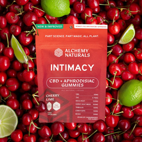 Intimacy CBD Gummies – Maca, Horny Goat Weed & Reishi