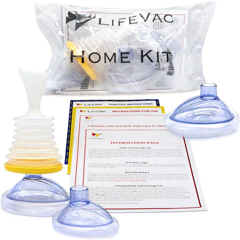 LifeVac Home Kit - Portable Suction Rescue Device, First Aid Kit for Kids and Adults, Portable Airway Suction Device for Children and Adults