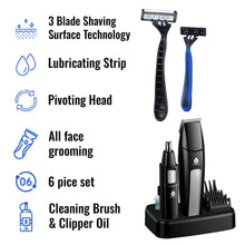 Ultimate Men’s Grooming Set – 10-Piece Hair, Beard & Body Grooming Kit + Disposable Razors