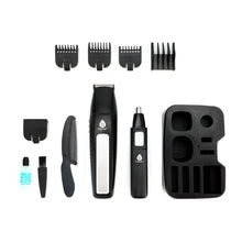 Men's 10-Piece Grooming Kit – Hair, Beard, Nose & Ear Trimmer
