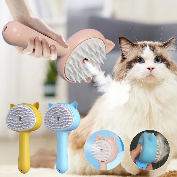 Multifunctional Steam Cat Grooming Brush