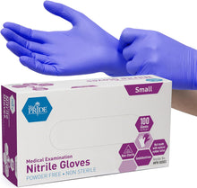 nitrile exam gloves powder free