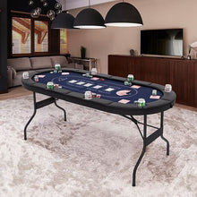 72-Inch Foldable Poker Table for 8 Players