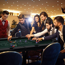 72-Inch Foldable Poker Table for 8 Players