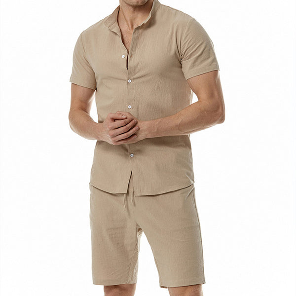 Men's Fashion Cotton And Linen Suit