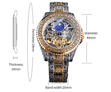 European And American Style Men's Fashion Hollow Retro Carved Automatic Mechanical Watch