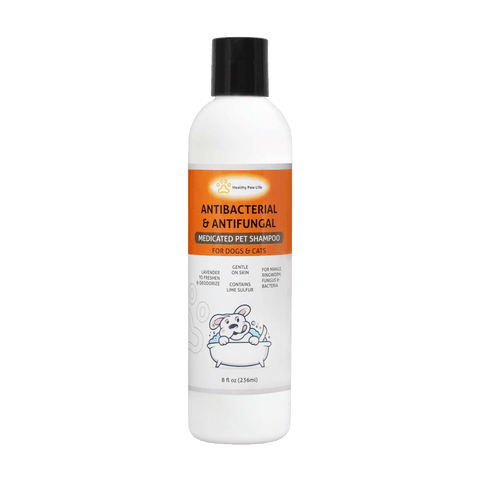 Healthy Paw Life Lime Sulfur Pet Shampoo  and Spray 8 oz each - 2 Piece Set