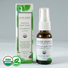 Spearmint Clove Tooth & Gum Tonic - Certified Organic, Vegan & Cruelty-free