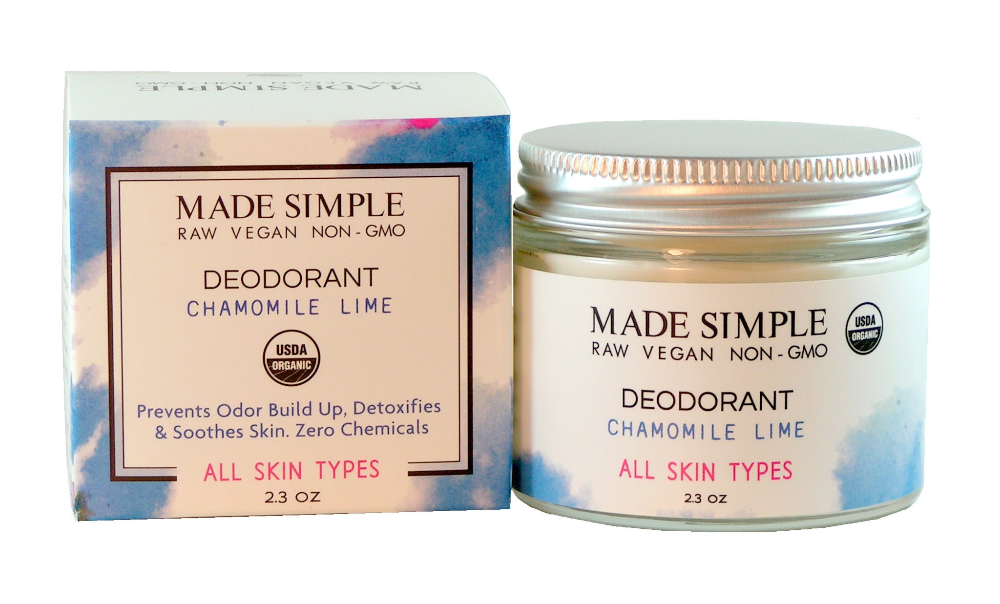 Chamomile Lime Deodorant - Certified Organic, Vegan & Cruelty-free