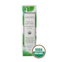 Spearmint Clove Tooth & Gum Tonic - Certified Organic, Vegan & Cruelty-free