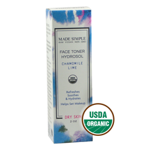 Chamomile Lime Face Toner for Dry Skin - Certified Organic, Vegan & Cruelty-free