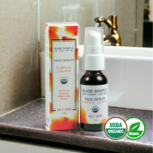 Pumpkin Juniper Face Serum for Oily Skin - Certified Organic, Vegan & Cruelty-free
