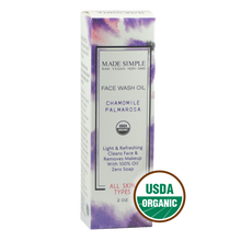 Chamomile Palmarosa Face Wash - Certified Organic, Vegan & Cruelty-free