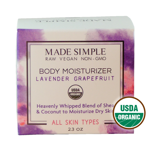 Lavender Grapefruit Moisturizer - Certified Organic, Vegan & Cruelty-free