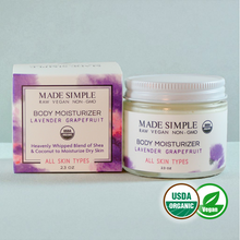 Lavender Grapefruit Moisturizer - Certified Organic, Vegan & Cruelty-free