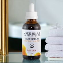 Pumpkin Juniper Face Serum for Oily Skin - Certified Organic, Vegan & Cruelty-free