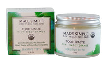 Mint Sweet Orange Toothpaste - Certified Organic, Vegan & Cruelty-free