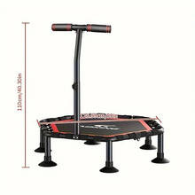 Indoor Fitness Trampoline with Handrail
