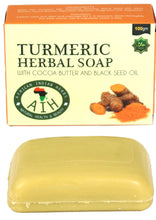 AIH TURMERIC HERBAL SOAP WITH COCOA BUTTER AND BLACK SEED OIL (3.5)